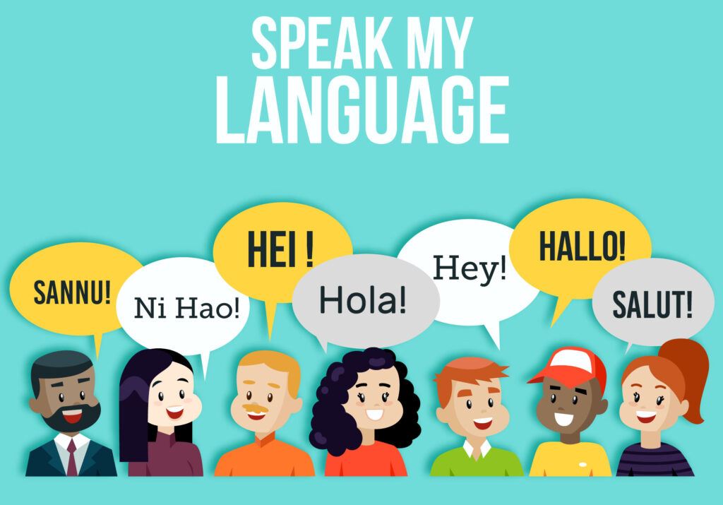 Speak my language. "Hello" in different languages.